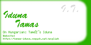 iduna tamas business card